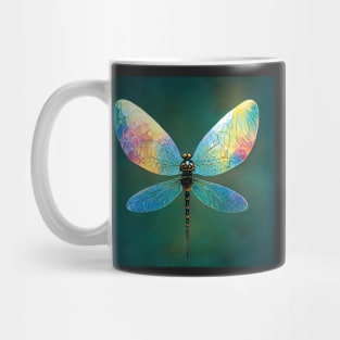 Shimmering Vibrant Mystical Dragonfly Art Mug